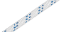 Preview: Gleistein MegaTwin Dyneema® weiß, Kennung blau, ganze Spule