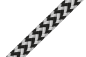 Preview: GLEISTEIN RunnerTwin ZigZag schwarz/silbergrau ganze Spule 100m