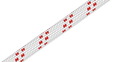 Gleistein MegaTwin Dyneema® weiß, Kennung rot