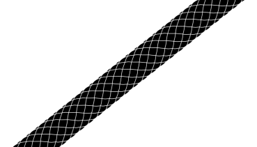 LIROS HANDY ELASTIC Black 16mm (1 meter)
