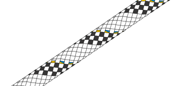 LIROS HERKULES Weiß-schwarz (1 Meter)