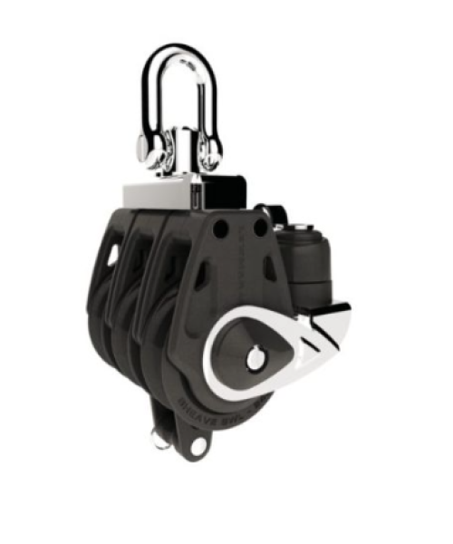 LEWMAR Control Block 3-Scheibig mit Hundsfott und Klemme