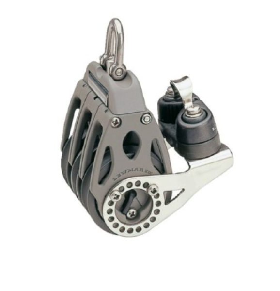LEWMAR Control Block 3-Scheibig Ratsche, Klemme und Auge