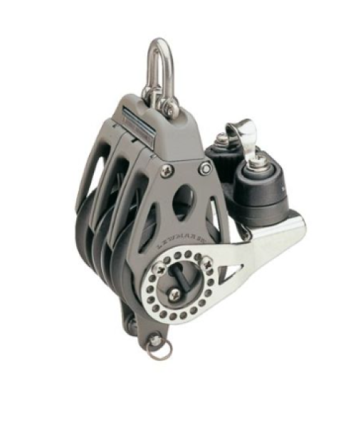 LEWMAR Control Block 3-Scheibig Ratsche, HF,  Klemme und Auge