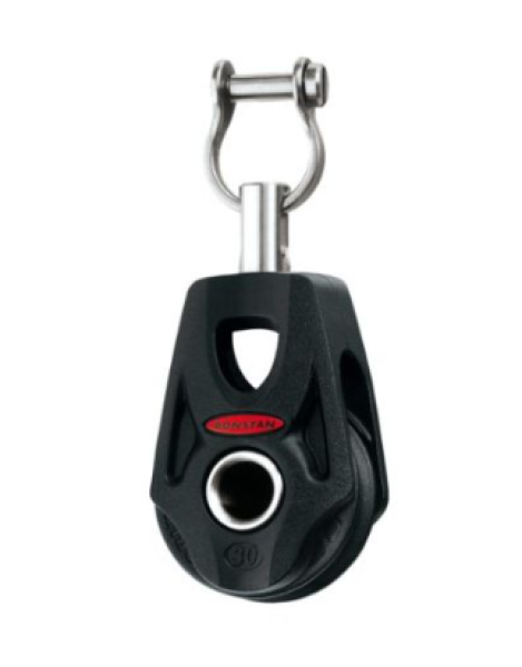 Ronstan Orbit Block 1 Disc, slotted swivel shackle