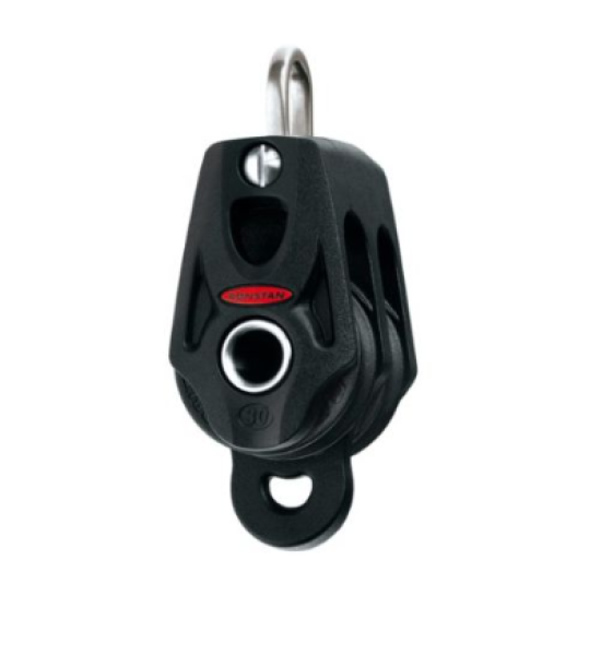 Ronstan Orbit Block 2-Scheibig, Fest mit Hundsfott