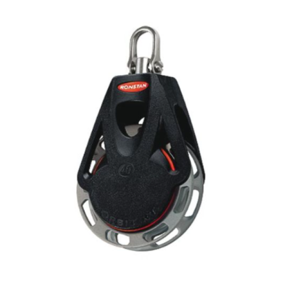 Ronstan Orbit Ratchetblock 1-Scheibig, Auto mit Wirbelkopf