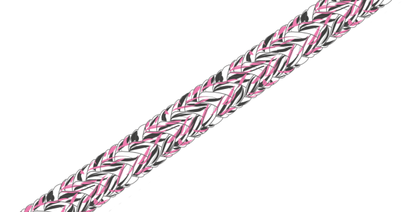 GLEISTEIN RunnerTwin99 Olympic schwarz/weiß/ pink meliert