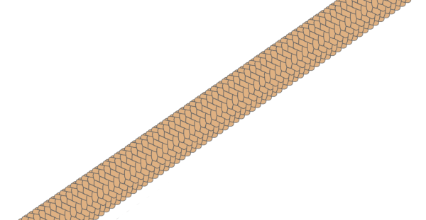 Gleistein MegaTwin Dyneema® hanffarben, ganze Spule