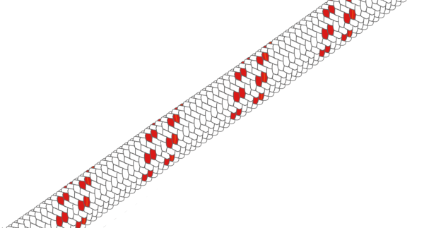 Gleistein MegaTwin Dyneema® weiß, Kennung rot