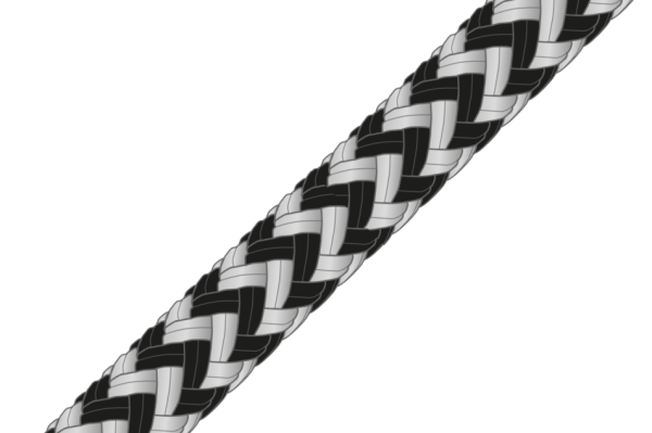 GLEISTEIN RunnerTwin ZigZag schwarz/silbergrau ganze Spule 100m